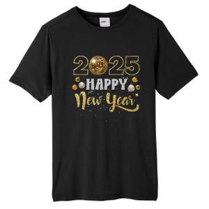 Happy New Year Party 2025 Disco Ball Matching Tall Fusion ChromaSoft Performance T-Shirt