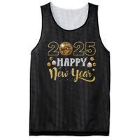 Happy New Year Party 2025 Disco Ball Matching Mesh Reversible Basketball Jersey Tank