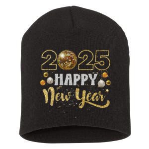 Happy New Year Party 2025 Disco Ball Matching Short Acrylic Beanie