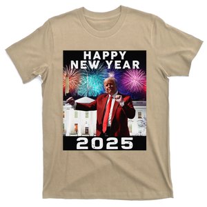 Happy New Year 2025 Boy Girl Funny Trump T-Shirt