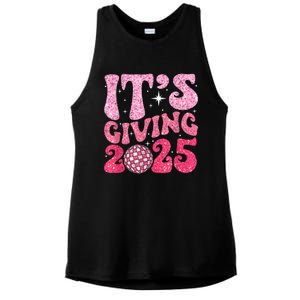 Happy New Year Its Giving 2025 Party Family Matching Ladies PosiCharge Tri-Blend Wicking Tank