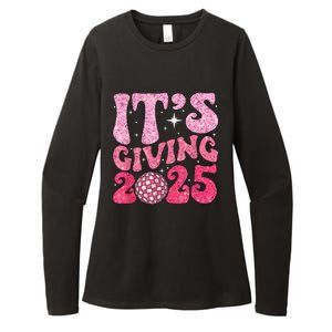 Happy New Year Its Giving 2025 Party Family Matching Womens CVC Long Sleeve Shirt