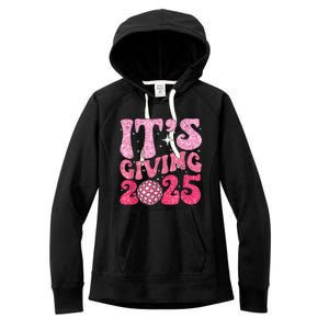 Happy New Year Its Giving 2025 Party Family Matching Women's Fleece Hoodie