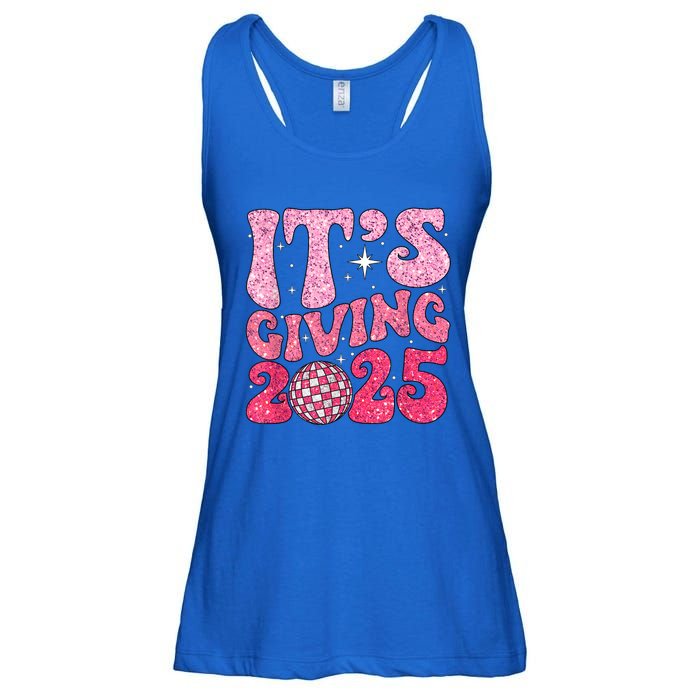 Happy New Year Its Giving 2025 Party Family Matching Ladies Essential Flowy Tank