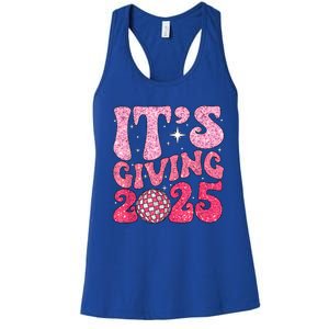 Happy New Year Its Giving 2025 Party Family Matching Women's Racerback Tank