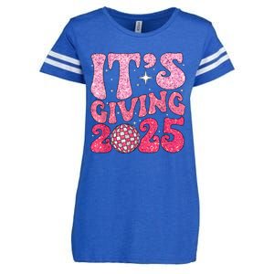 Happy New Year Its Giving 2025 Party Family Matching Enza Ladies Jersey Football T-Shirt