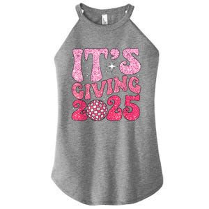 Happy New Year Its Giving 2025 Party Family Matching Women's Perfect Tri Rocker Tank