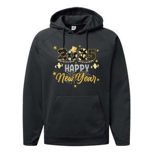 Happy New Year Party 2025 Family Matching Performance Fleece Hoodie