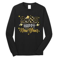 Happy New Year Party 2025 Family Matching Long Sleeve Shirt