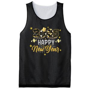 Happy New Year Party 2025 Family Matching Mesh Reversible Basketball Jersey Tank