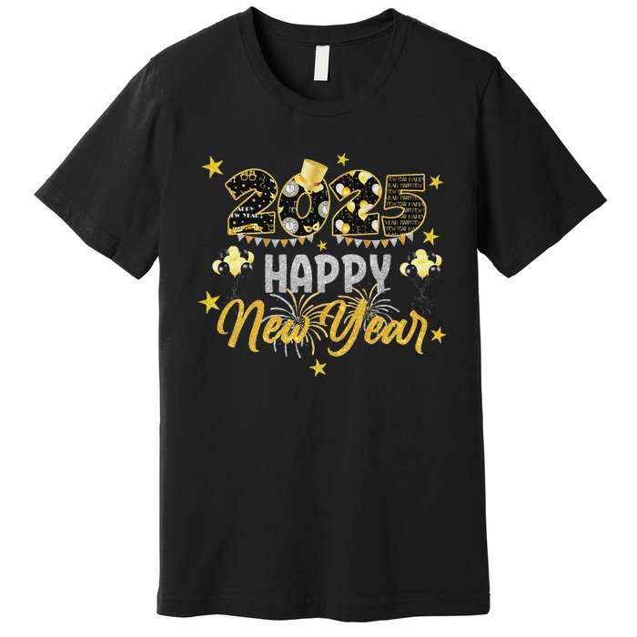 Happy New Year Party 2025 Family Matching Premium T-Shirt