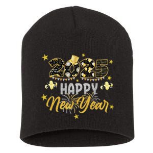 Happy New Year Party 2025 Family Matching Short Acrylic Beanie