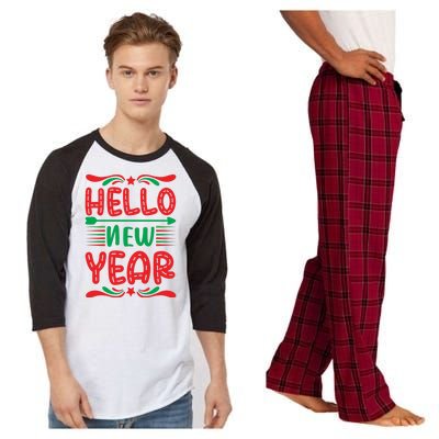 Hello New Year Raglan Sleeve Pajama Set