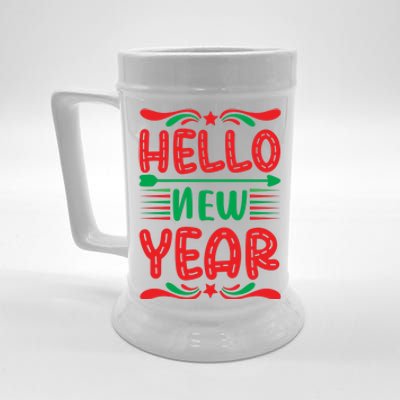 Hello New Year Beer Stein