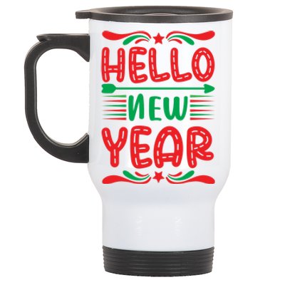 Hello New Year Stainless Steel Travel Mug