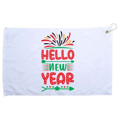 Hello New Year Grommeted Golf Towel