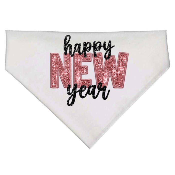 Happy New Year 2025 New YearS Eve Party Countdown Family USA-Made Doggie Bandana