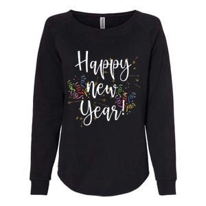 Happy New Year Day Eve Party Fireworks Confetti Costume Womens California Wash Sweatshirt