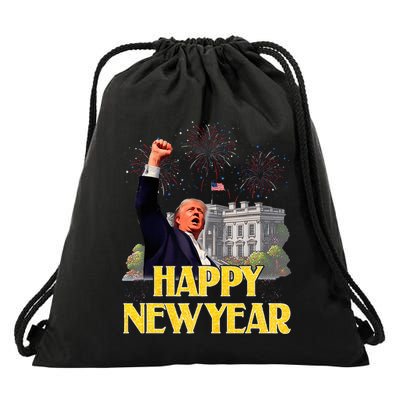 Happy New Year Party 2025 Trump 2024 Take America Back Drawstring Bag