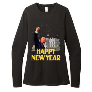 Happy New Year Party 2025 Trump 2024 Take America Back Womens CVC Long Sleeve Shirt