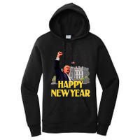 Happy New Year Party 2025 Trump 2024 Take America Back Women's Pullover Hoodie