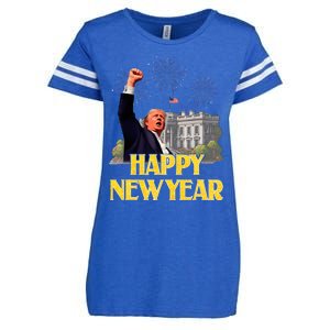 Happy New Year Party 2025 Trump 2024 Take America Back Enza Ladies Jersey Football T-Shirt