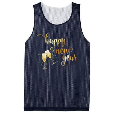 Happy New Year Best Wishes Fresh Start Tee Mesh Reversible Basketball Jersey Tank