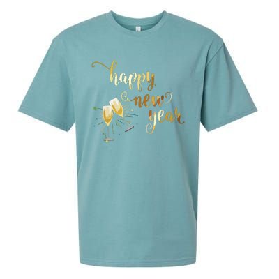 Happy New Year Best Wishes Fresh Start Tee Sueded Cloud Jersey T-Shirt