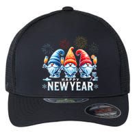 Happy New Year 2025 Gnomes Family Party New Years Eve Flexfit Unipanel Trucker Cap