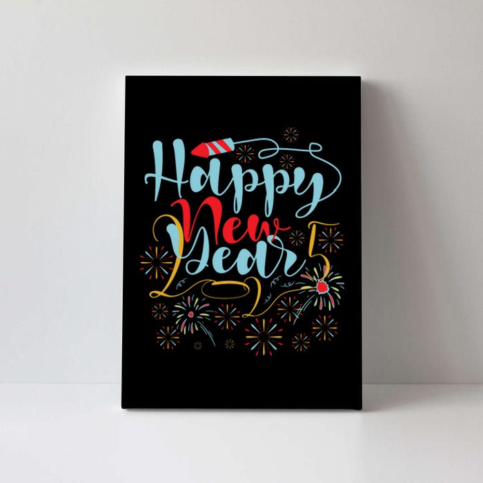 Happy New Year 2025 Celebration Canvas