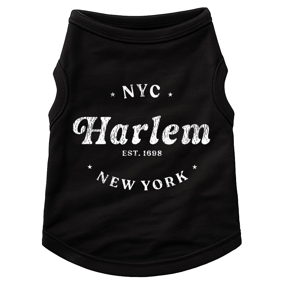 Harlem New York City Nyc Retro Harlem Doggie Tank