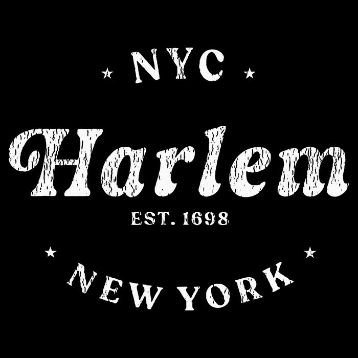Harlem New York City Nyc Retro Harlem Flat Bill Trucker Hat
