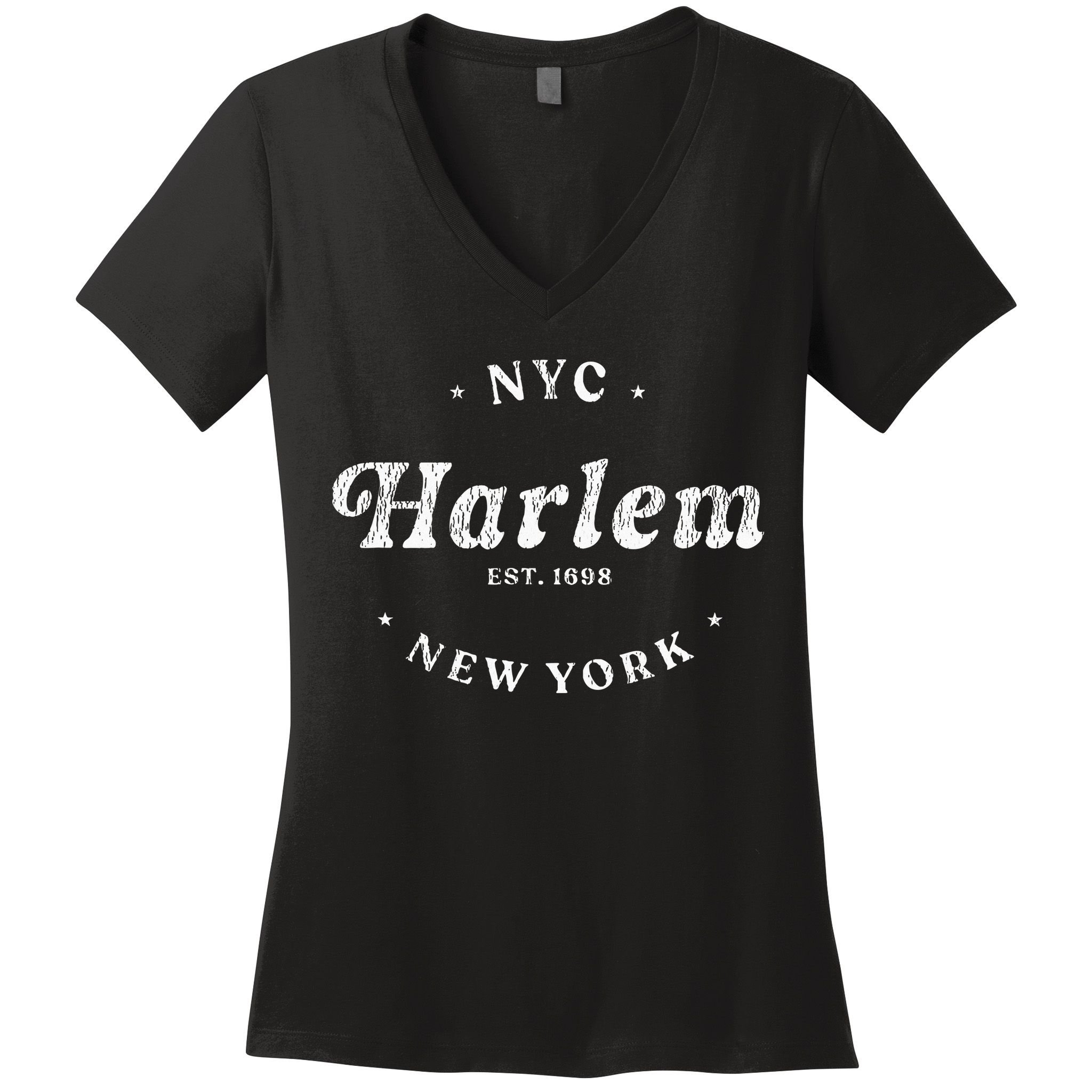Harlem New York City Nyc Retro Harlem Women's V-Neck T-Shirt
