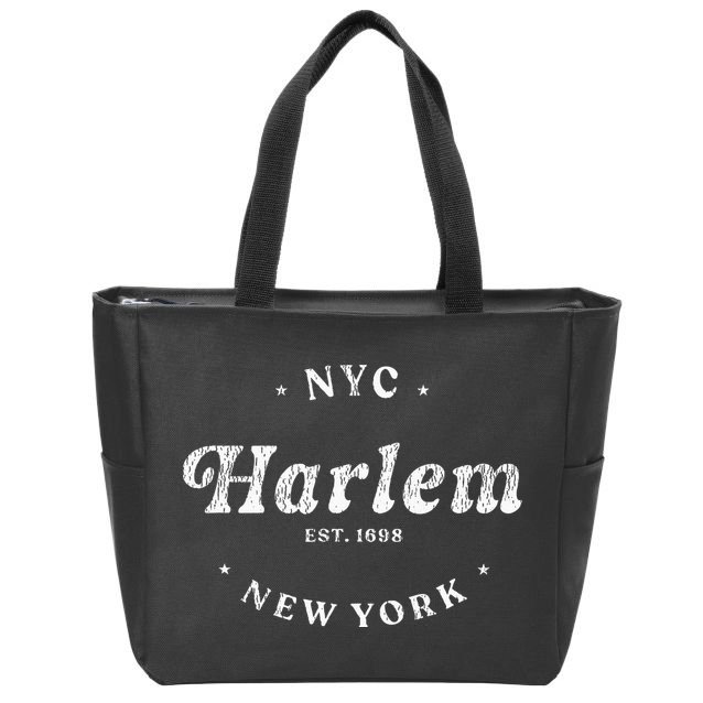 Harlem New York City Nyc Retro Harlem Zip Tote Bag