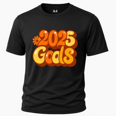 Happy New Year 2025 Goals Celebration Cooling Performance Crew T-Shirt