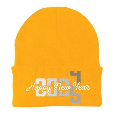 Happy New Year 2025 Celebration Graphic Knit Cap Winter Beanie