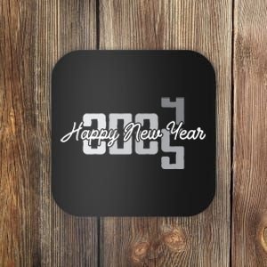 Happy New Year 2025 Celebration Graphic Coaster