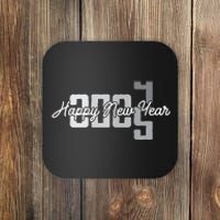 Happy New Year 2025 Celebration Graphic Coaster