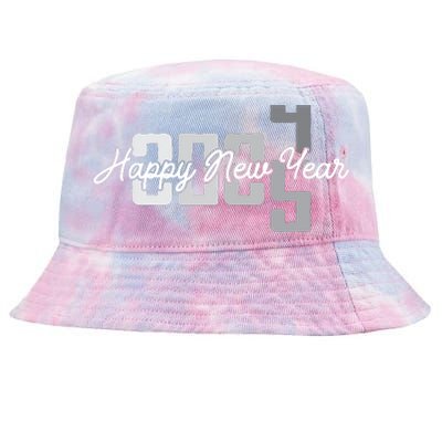 Happy New Year 2025 Celebration Graphic Tie-Dyed Bucket Hat