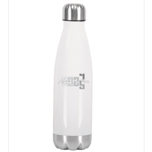 Happy New Year 2025 Celebration Graphic Stainless Steel Insulated Water Bottle