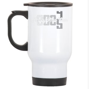 Happy New Year 2025 Celebration Graphic Stainless Steel Travel Mug