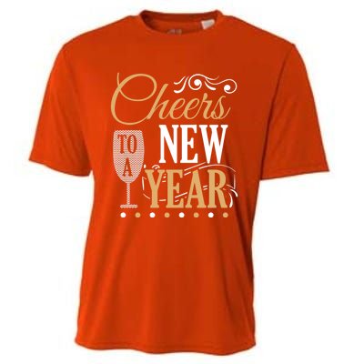 Happy New Year With Celebration New Years Eve Cooling Performance Crew T-Shirt