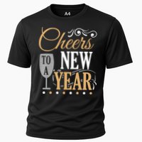 Happy New Year With Celebration New Years Eve Cooling Performance Crew T-Shirt