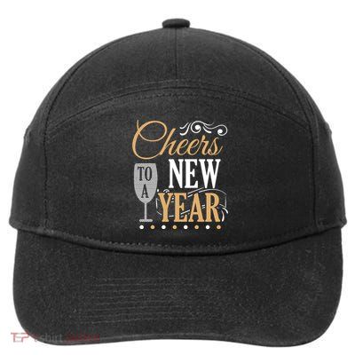 Happy New Year With Celebration New Years Eve 7-Panel Snapback Hat