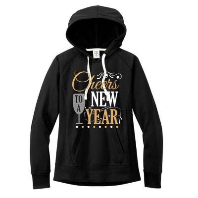 Happy New Year With Celebration New Years Eve Women's Fleece Hoodie