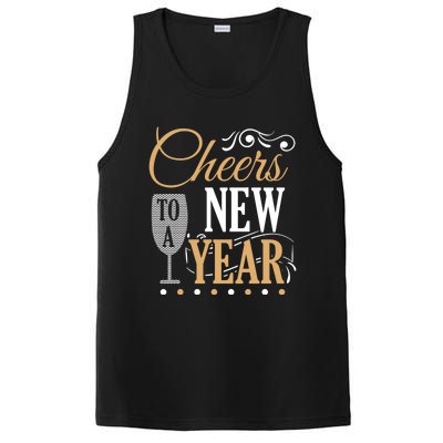 Happy New Year With Celebration New Years Eve PosiCharge Competitor Tank