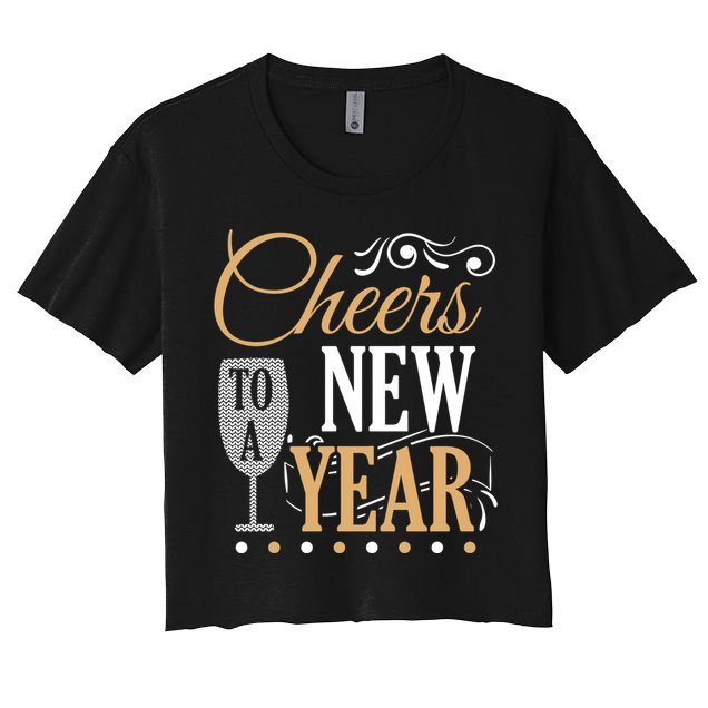 Happy New Year With Celebration New Years Eve Crop Top