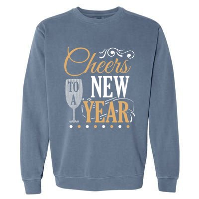 Happy New Year With Celebration New Years Eve Garment-Dyed Sweatshirt