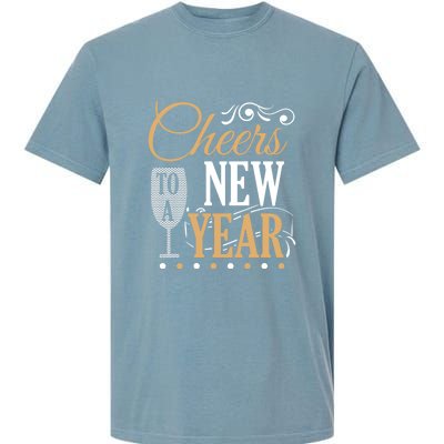 Happy New Year With Celebration New Years Eve Garment-Dyed Heavyweight T-Shirt