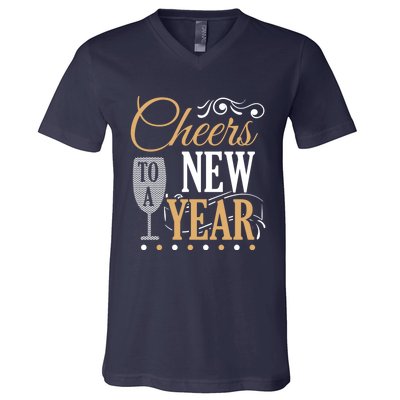 Happy New Year With Celebration New Years Eve V-Neck T-Shirt